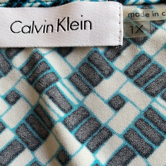 Calvin Klein Blue Sleeveless Top 1X - Picture 4 of 4